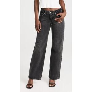 Levi's Straight Leg Jeans in Washed Black
